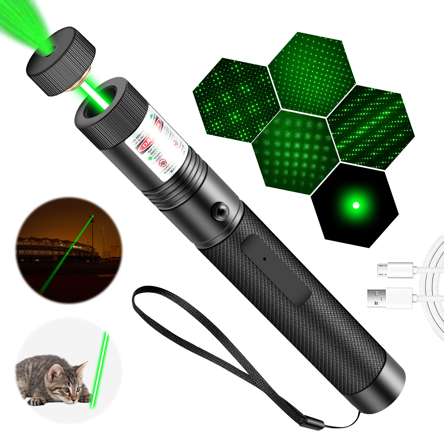 Industrial Green Laser - USB Mini Laser LED Light Pen