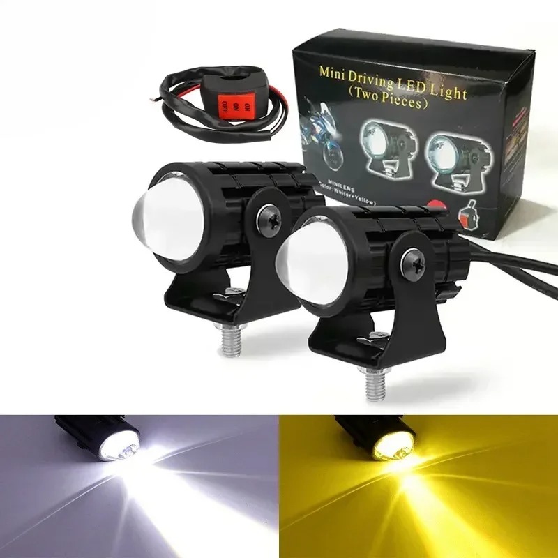 Laser Focus Lens - 2PCS Mini Laser cannon Drl LED