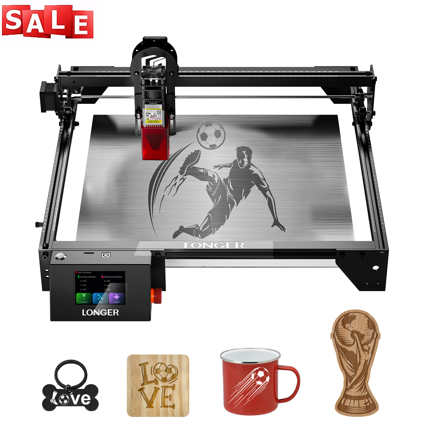 Industrial Grade Laser - LONGER RAY5 Smart Laser Cutter &