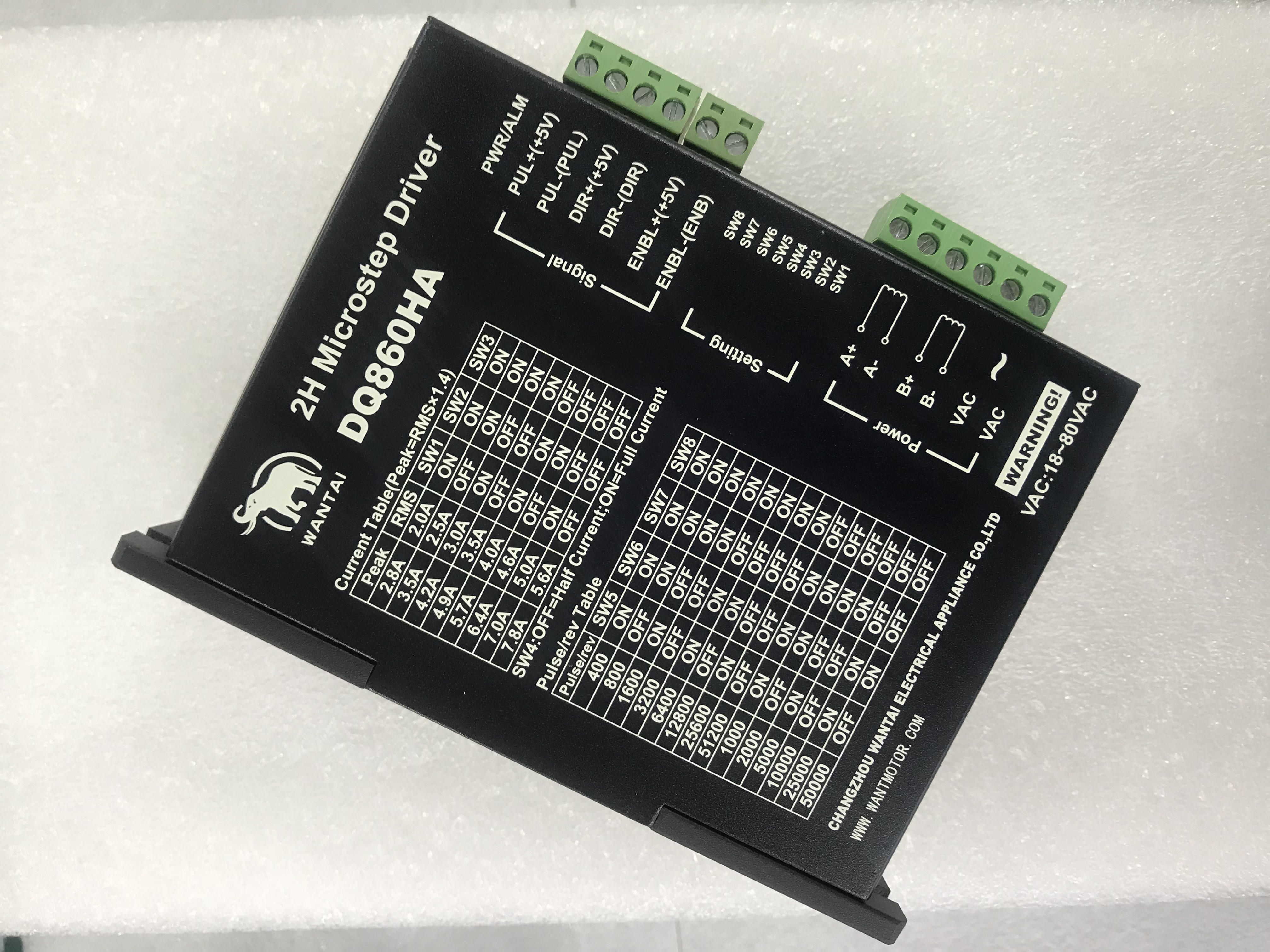 Stepper Driver Cnc - AC&DC! Wantai Stepper Motor Driver DQ860HA