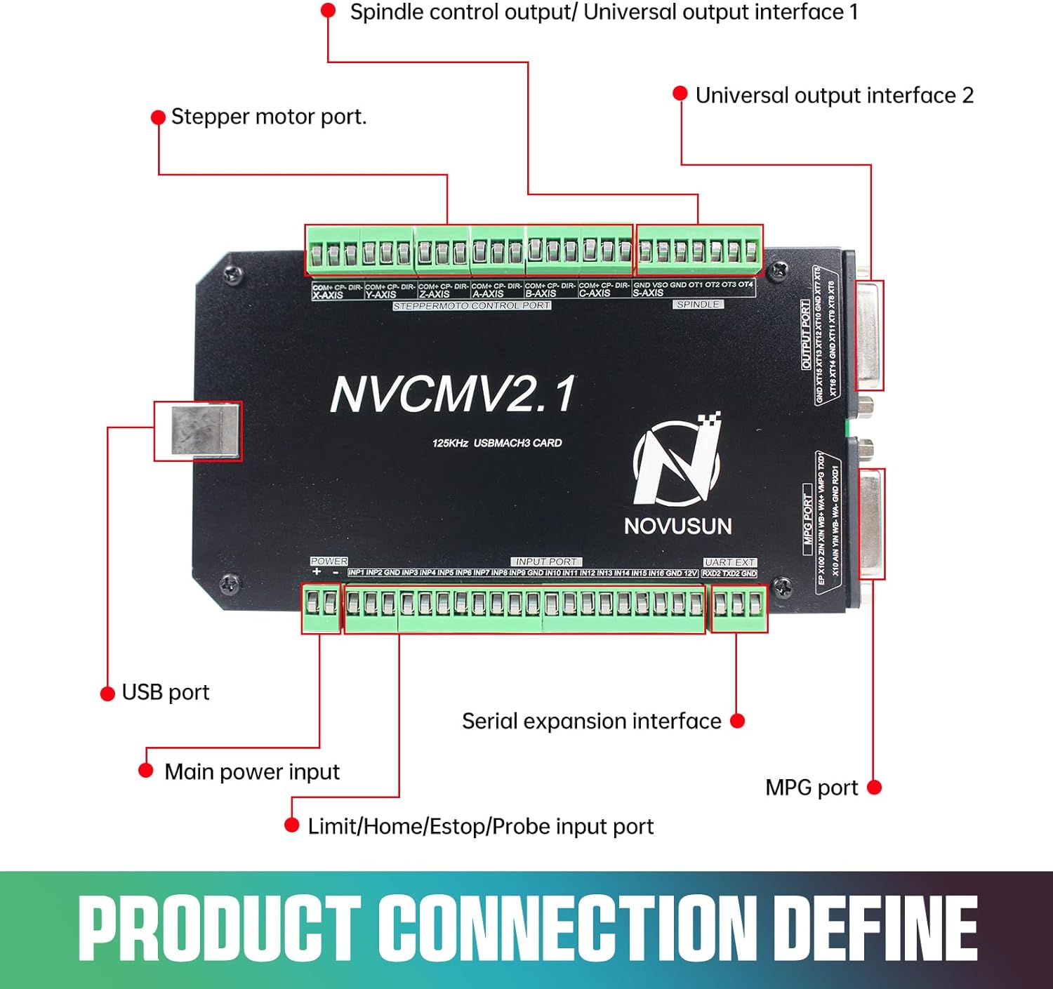 6 Axis 125KHz NVCM USB Mach3 S - Breakout Board Mach3 のレビューと価格