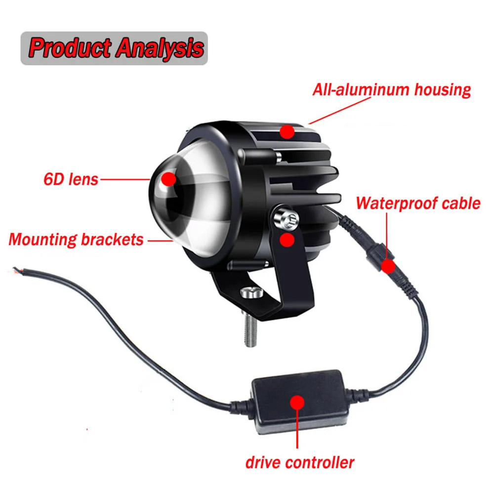 Motorcycle Projector Laser Lig - Laser Focus Lens のレビューと価格