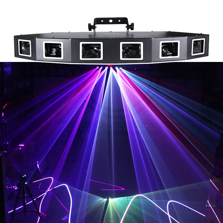 6 Lenses DMX Laser Stage Light - Industrial Laser Projector のレビューと価格
