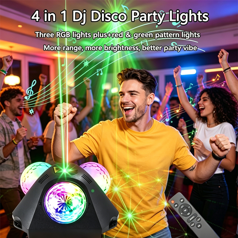 4 in 1 Powerful DJ Laser Strob - Industrial Laser Projector のレビューと価格