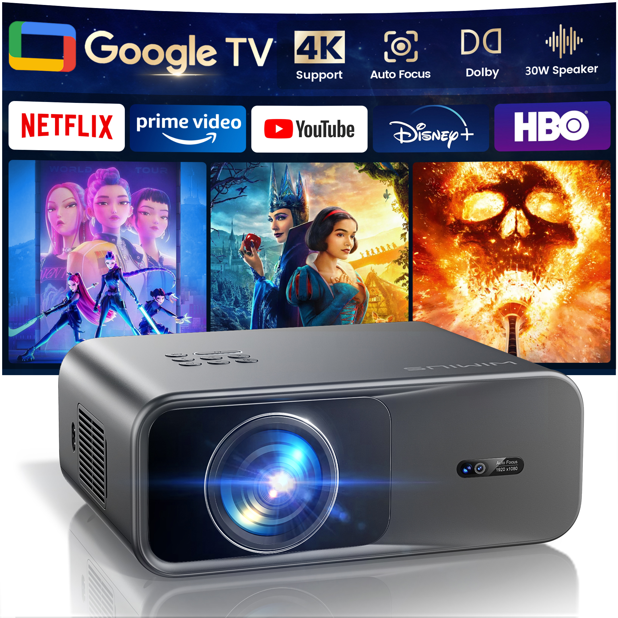 WIMIUS 1200 ANSI Projector 4K  - Industrial Laser Projector のレビューと価格