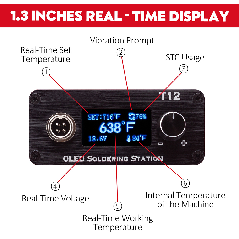 OLED T12 Soldering Iron Statio - Industrial Laser Soldering Iron のレビューと価格