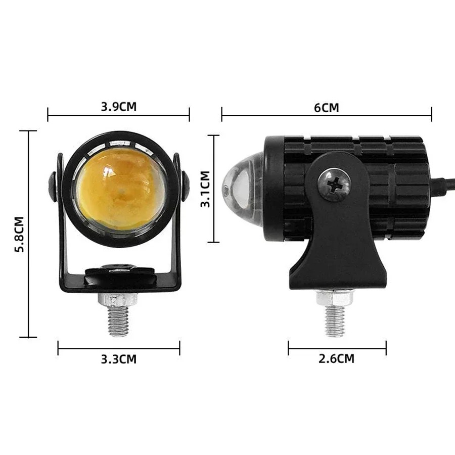 2PCS Mini Laser cannon Drl LED - Laser Focus Lens のレビューと価格