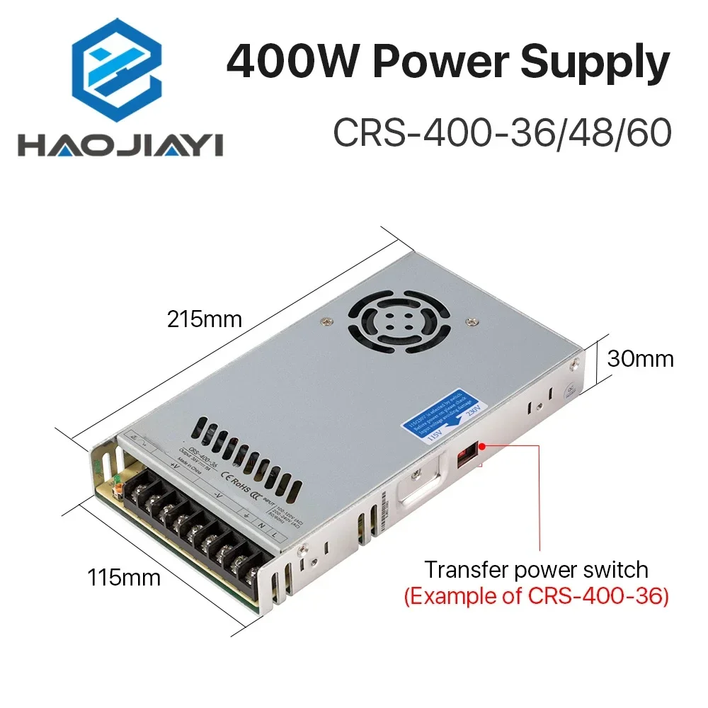 40W CRS-400-36/48/60 Switching - Industrial Laser Supply のレビューと価格