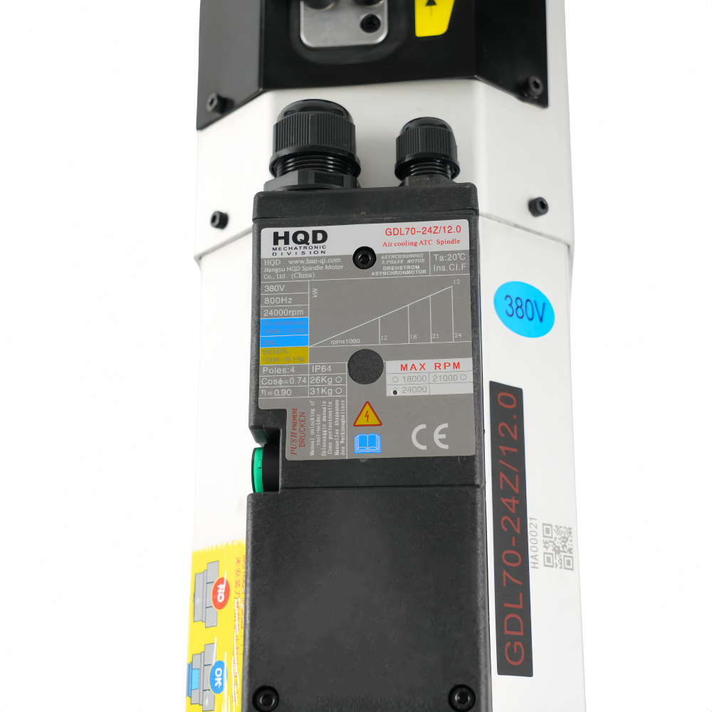 12KW ISO30 Air Cooled ATC Spin - Cnc Spindle Motor のレビューと価格